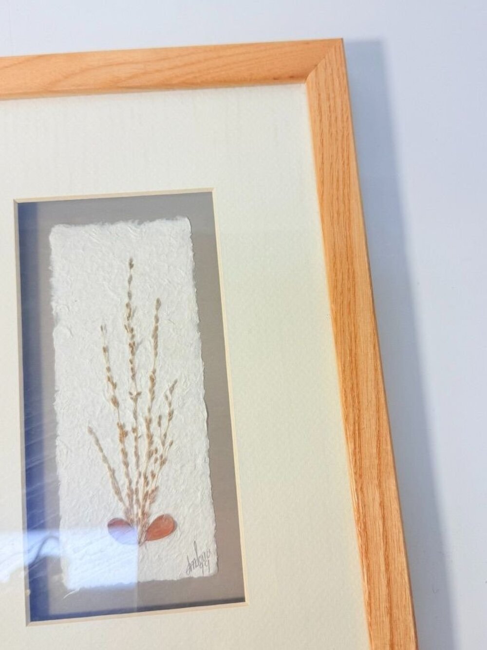 Wall Decor Handcrafted Floral Paper Art Vintage Sculptural Shadow Box Tiny Flowe - Picture 9 of 16